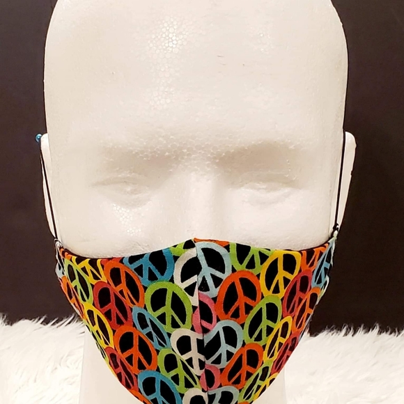LAST ONE 3 for $15 Rainbow Peace mask (Bundle & Save) - Picture 2 of 3